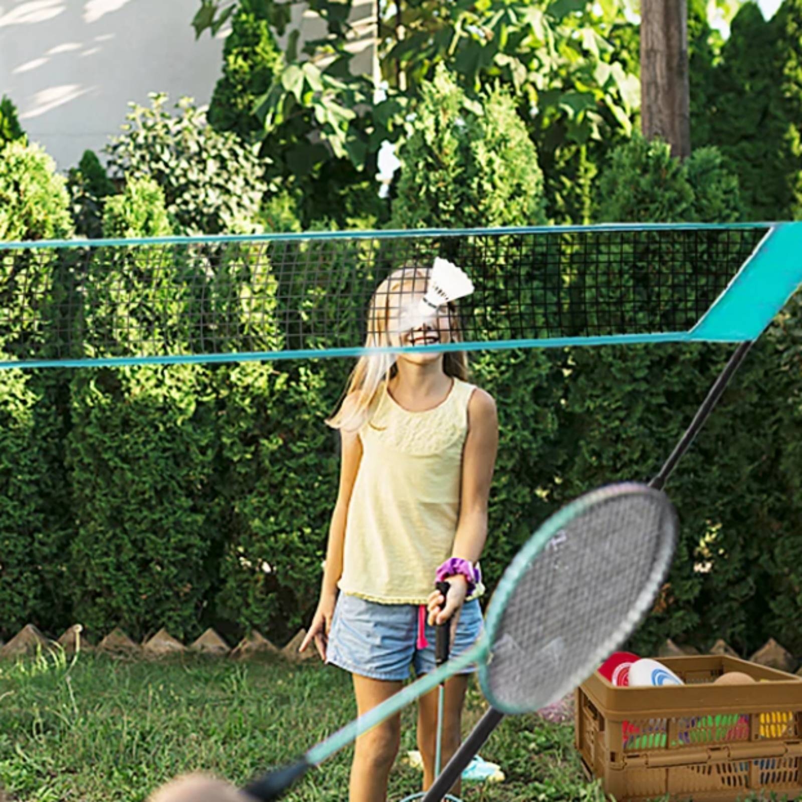 Badminton Net Frame Kit Compac - Sports Equipment Badminton avaliação e preço