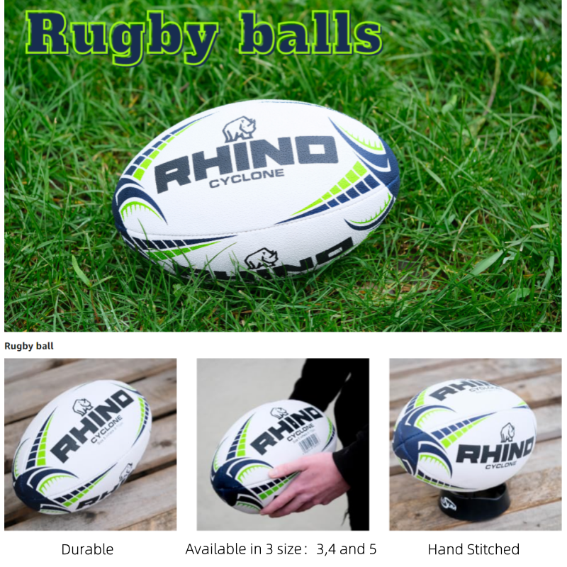Rugby Ball Rhino Cyclone XV fo - Rugby Training Ball avaliação e preço