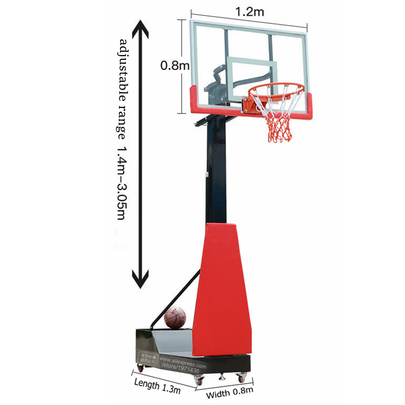 Height Adjustable Portable Mov - Sports Equipment In School avaliação e preço