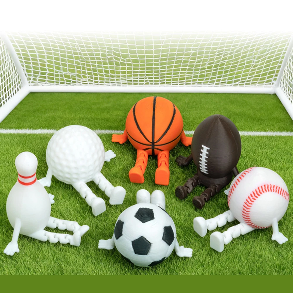 3D Printed Soccer Rugby Orname - Rugby Training Ball avaliação e preço
