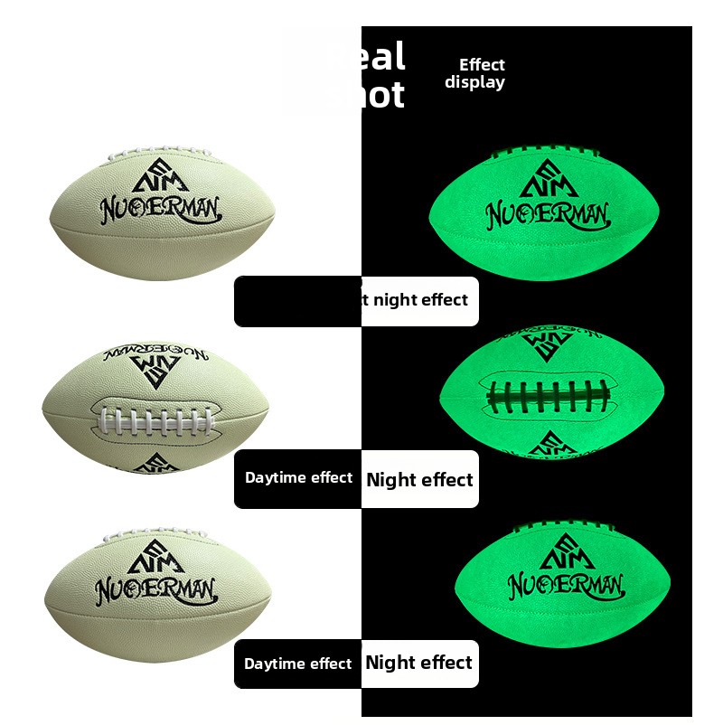 PU Night Light Rugby American  - Rugby Training Ball avaliação e preço