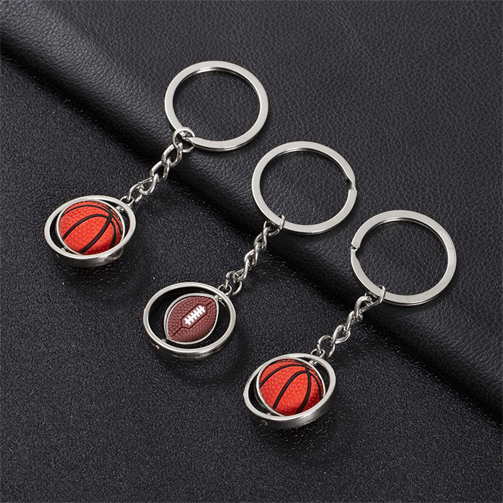 Rotating Mini Ball Keychain Ba - Rugby Training Ball avaliação e preço