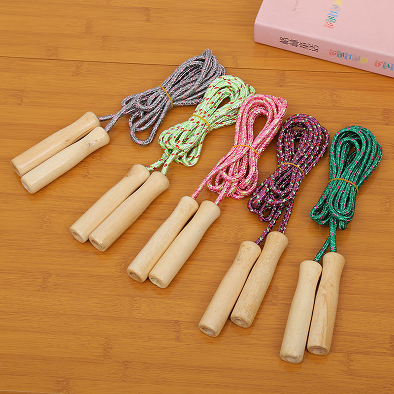 Wooden Handle Skipping Rope Co - Sports Equipment In School avaliação e preço