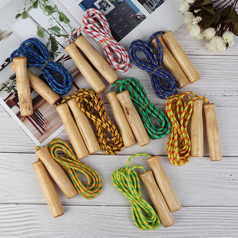 Wooden Handle Skipping Rope Co - Sports Equipment In School avaliação e preço