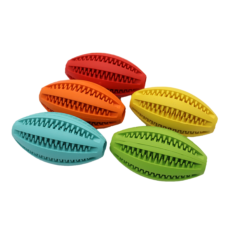 Dog Rubber Leakage Ball Dogs M - Rugby Training Ball avaliação e preço