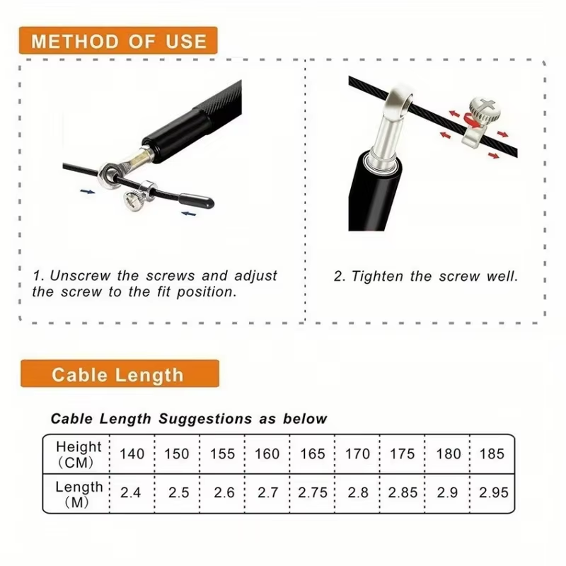 Steel Wire Skipping Rope Fitne - Sports Equipment In School avaliação e preço