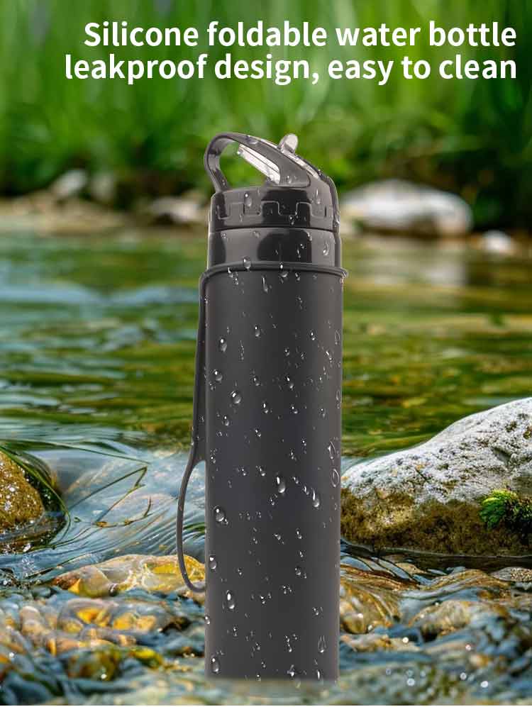 600ml   travel camping silicon - Sports Equipment In School avaliação e preço