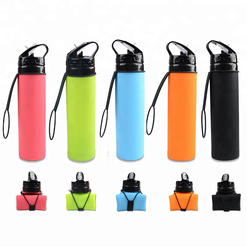 600ml   travel camping silicon - Sports Equipment In School avaliação e preço